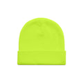 Cuff Safety Beanie 1107F - Safety Yellow - Front