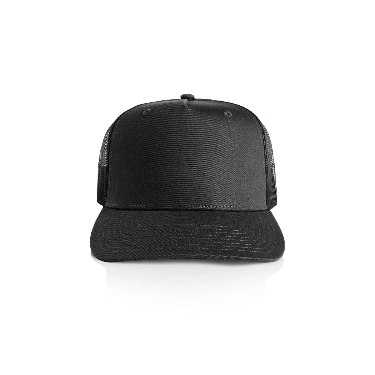 Stock Contrast Trucker 1110 - Coal/Black - Front
