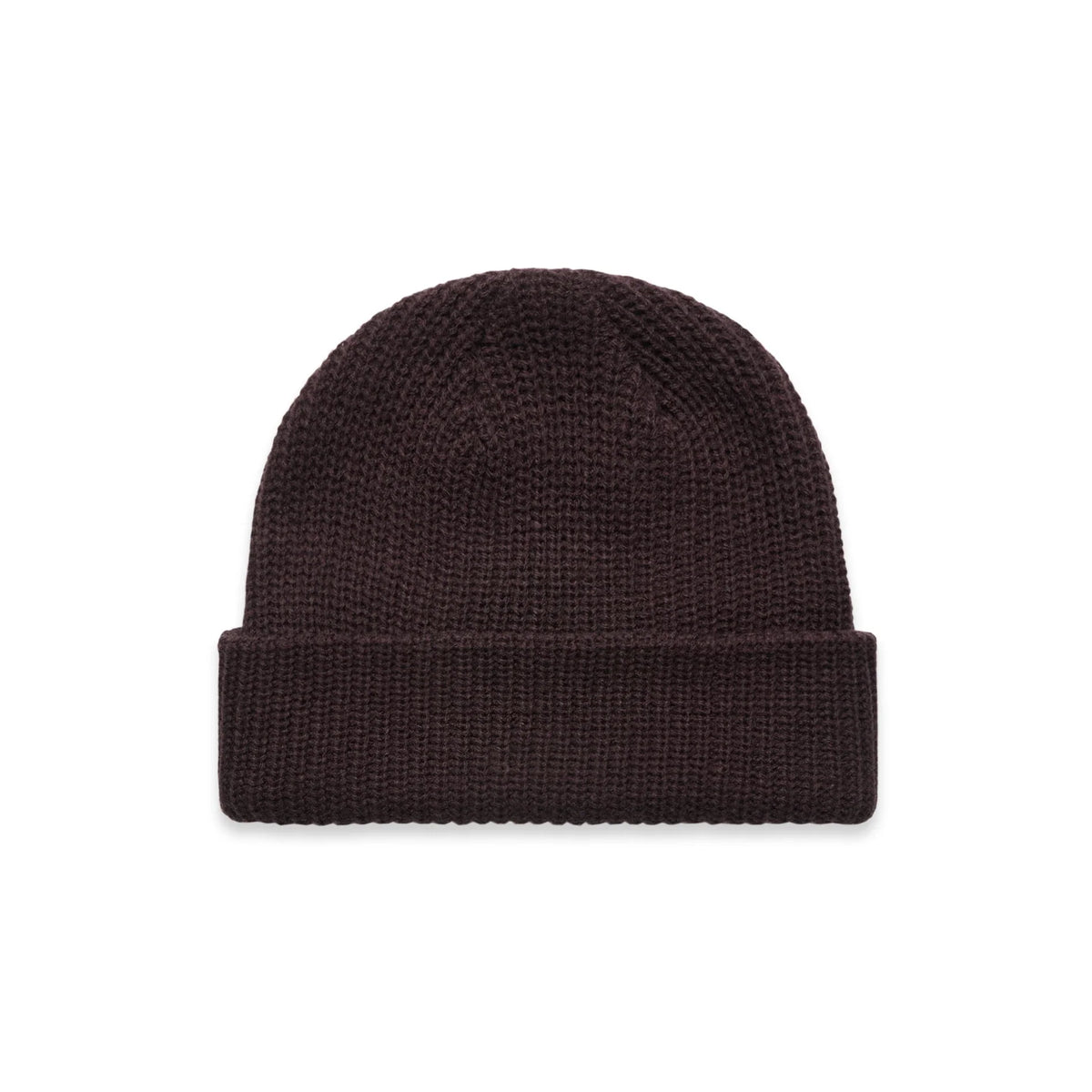 Cable Beanie 1120 - Plum - Front