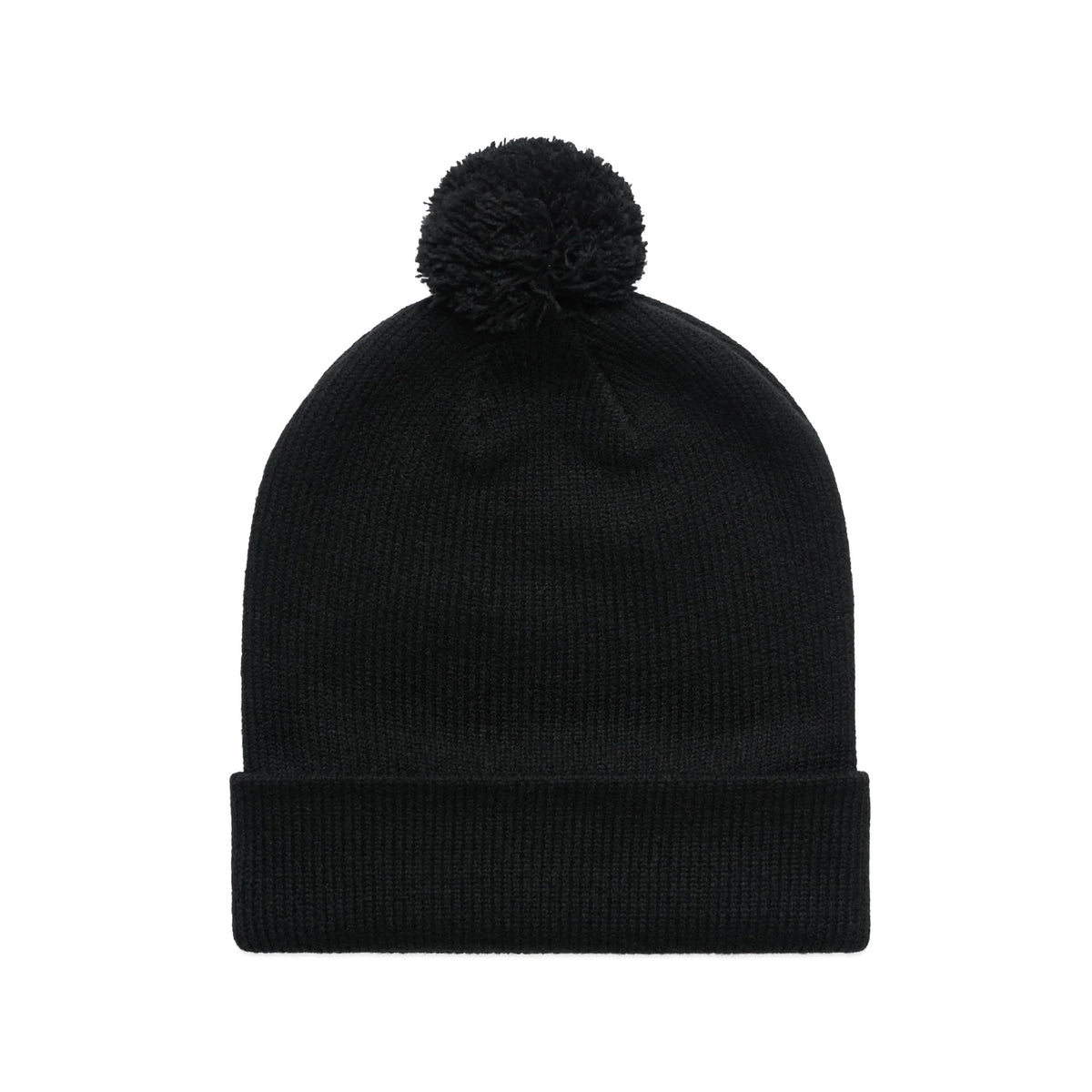Pom Pom Beanie 1124 - Black - Front