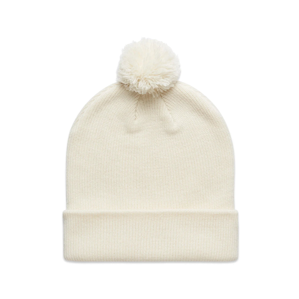 Pom Pom Beanie 1124 - Ecru - Front