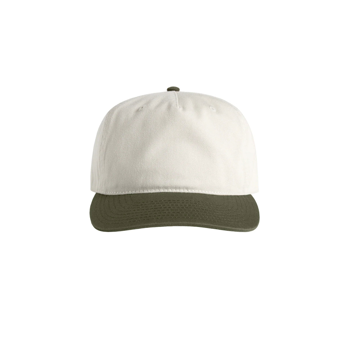 Class Two-Tone Cap 1154 - Natural/Army - Front