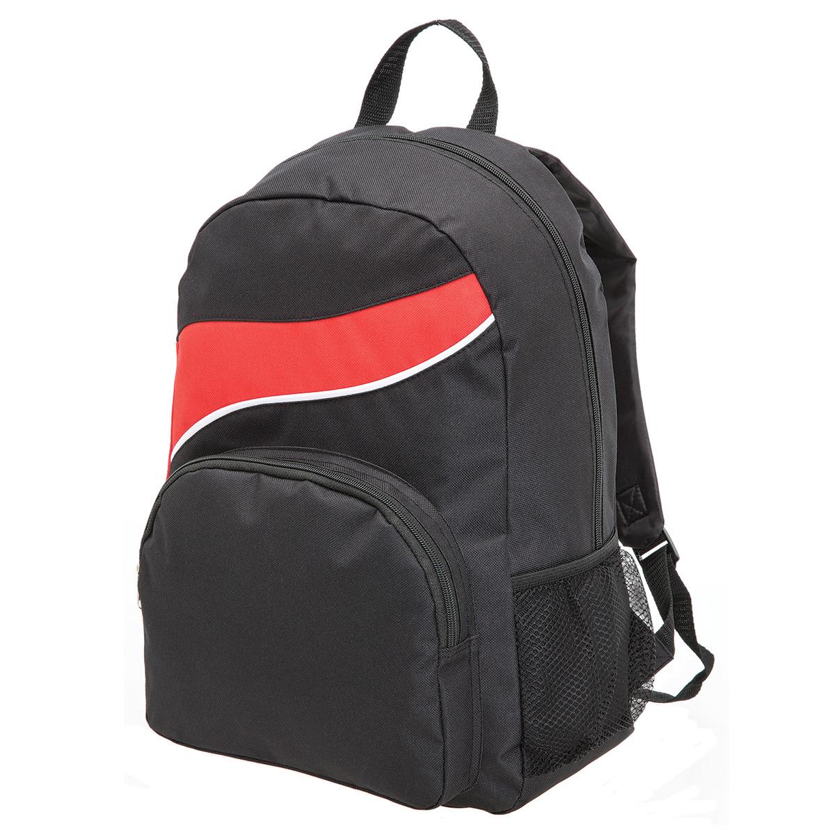 Twist Backpack - Black / Red - Front
