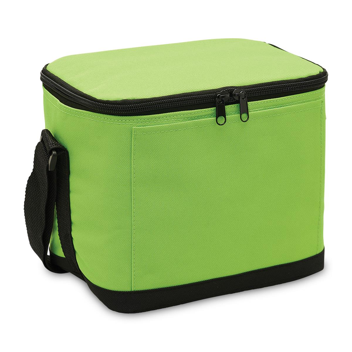 6 Pack Cooler - Lime / Black - Front