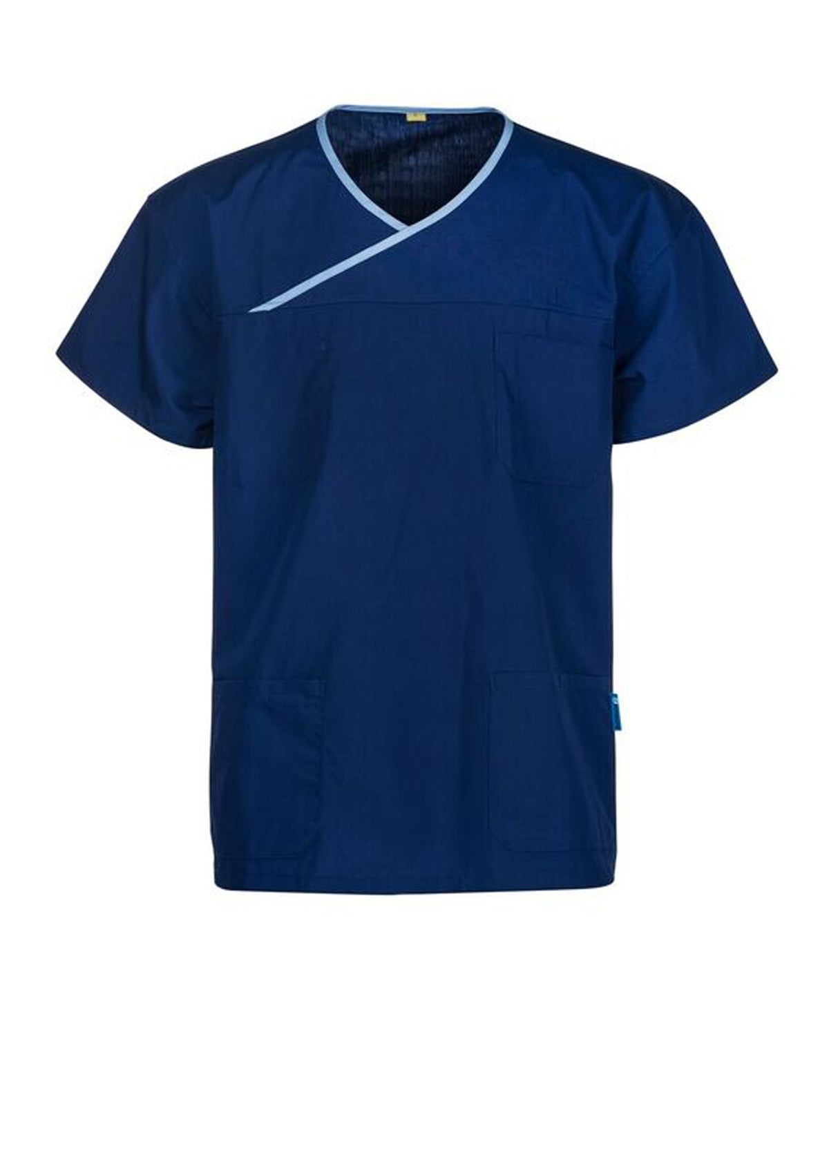 Reversible Unisex Scrub Top - Dark Blue