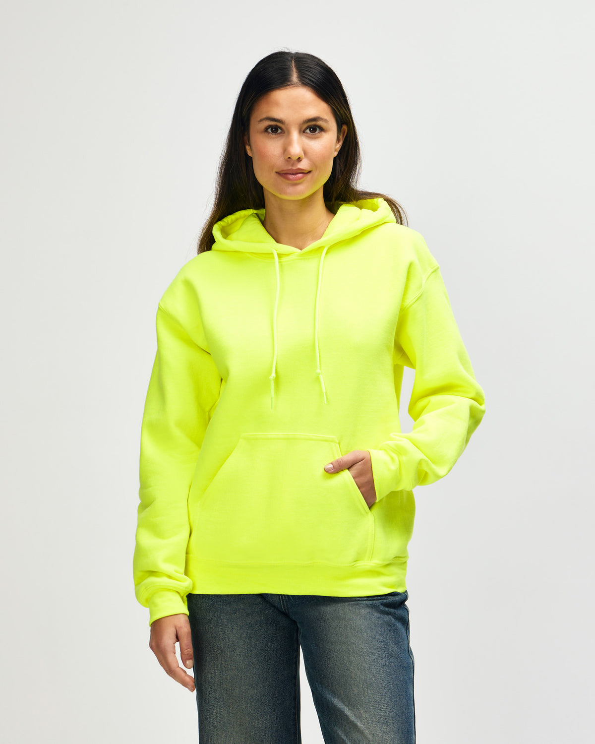 Gildan DryBlend 12500 Hoodie - Safety Green