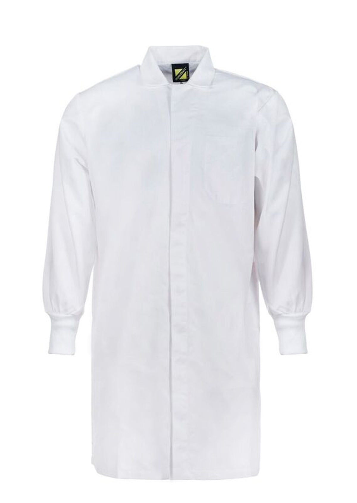 Food Industry Dustcoat With Internal Pockets - White - Front