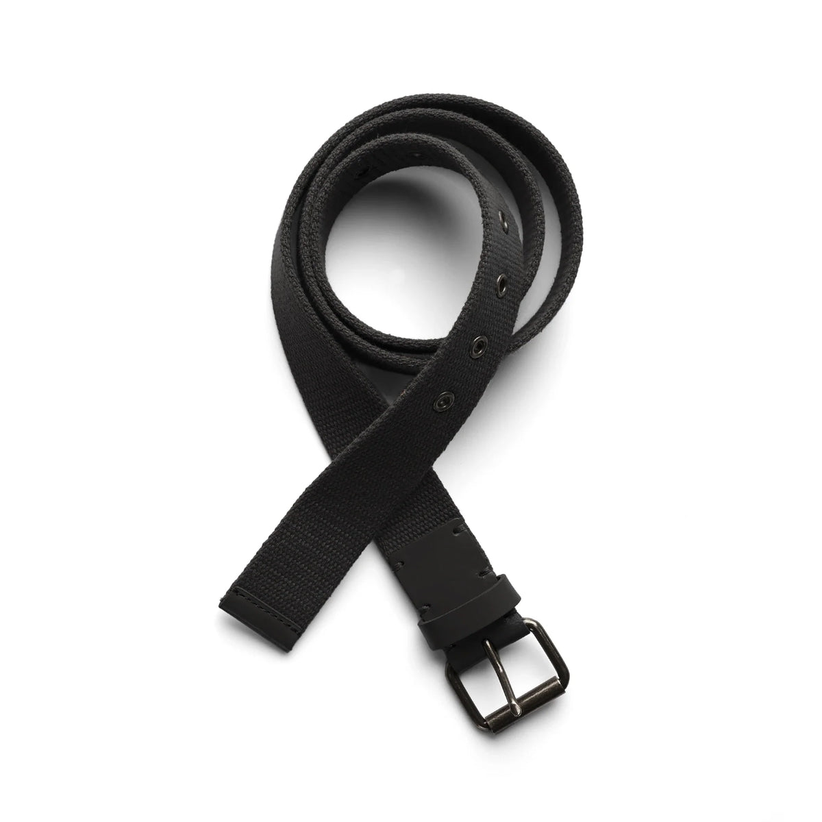 Cotton Webbing Belt 1406 - Black - Front