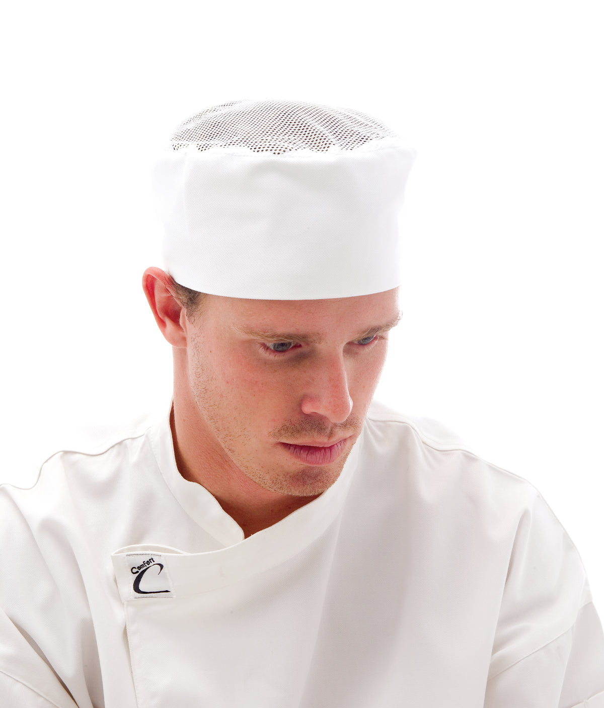 DNC Workwear Cool-Breeze Flat Top Hat With Air Flow Mesh Upper 1604