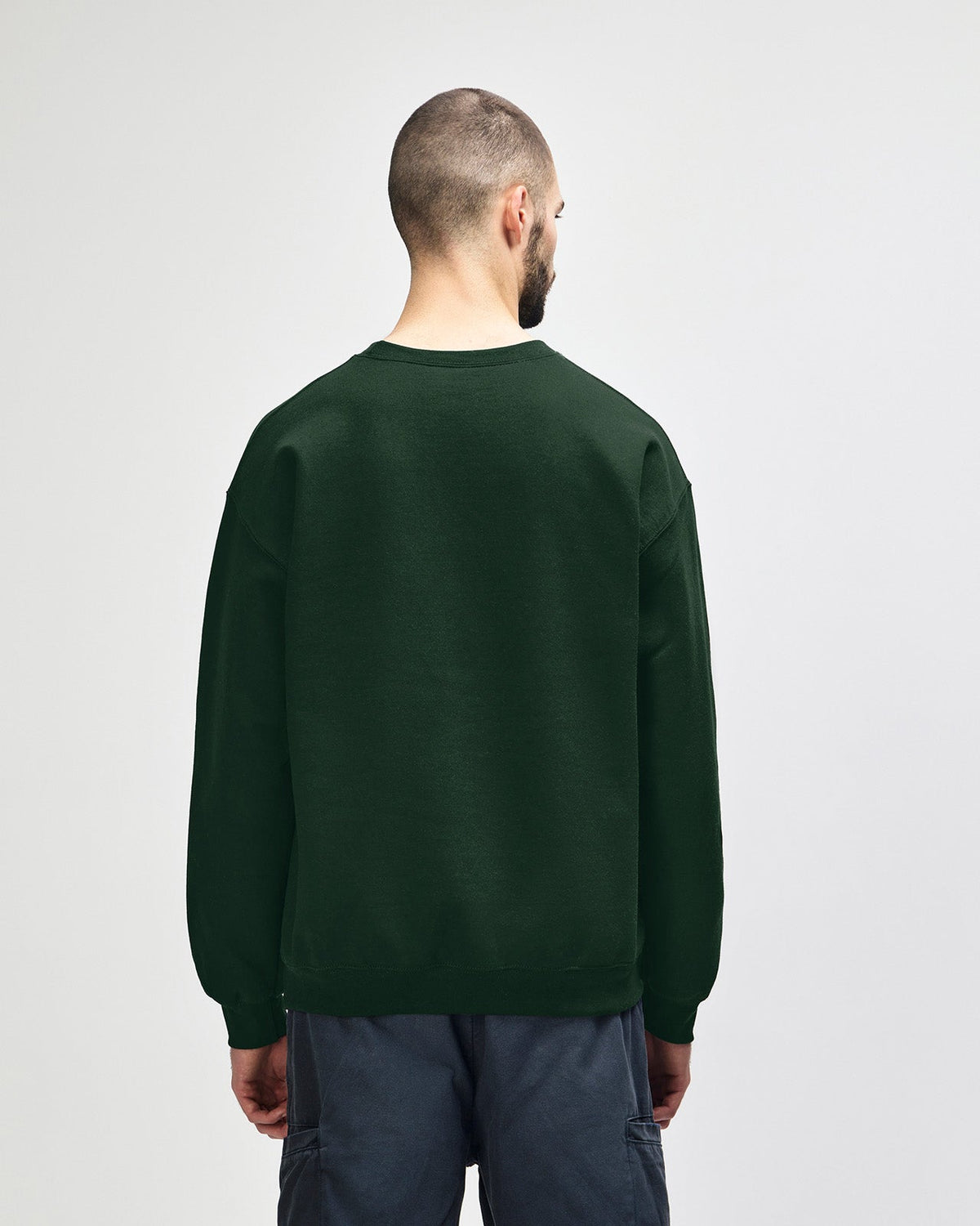Gildan Heavy Blend 18000 Crewneck - Forest Green - Back