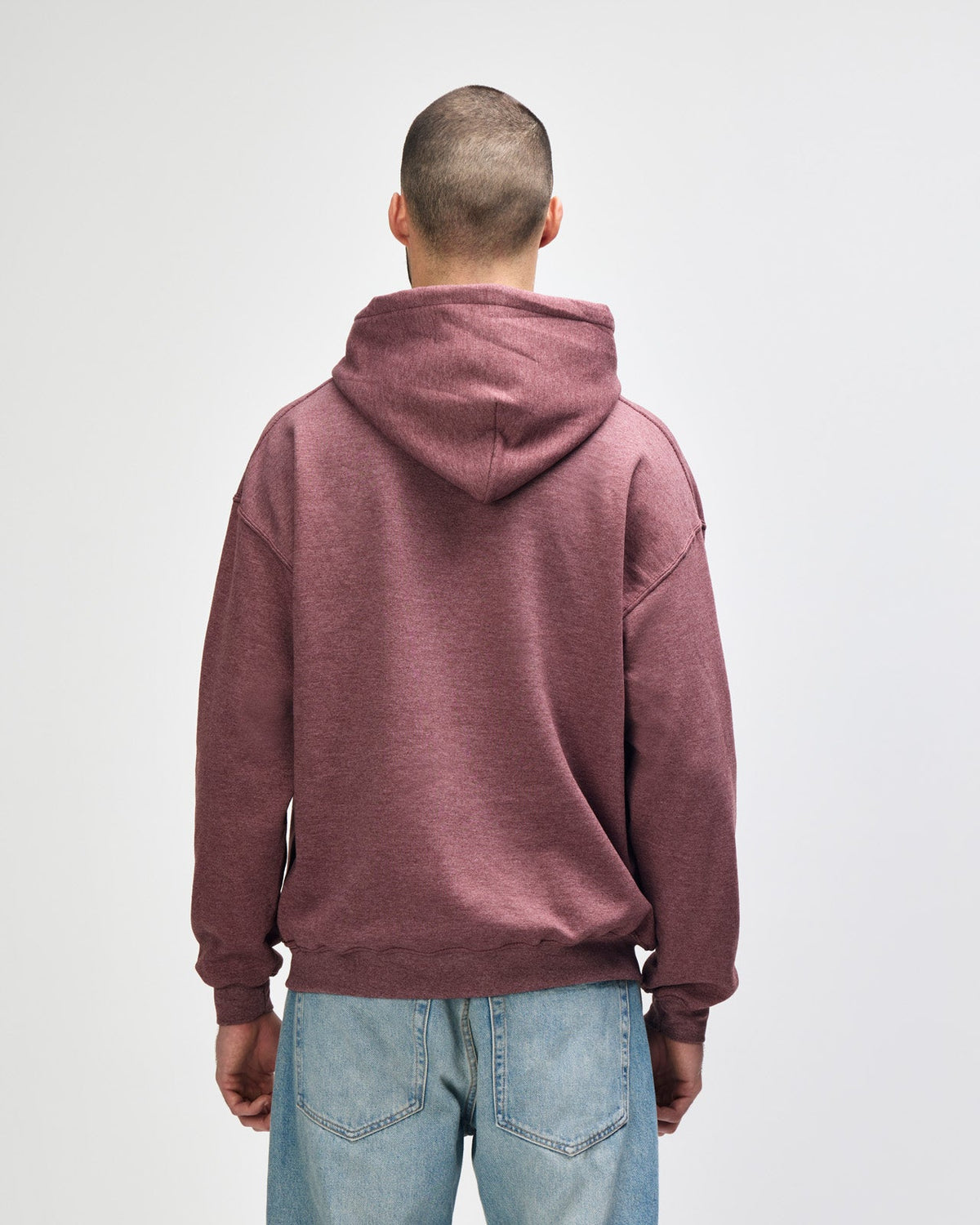 Gildan Heavy Blend 18500 Hoodie - Heather Dark Maroon - Back