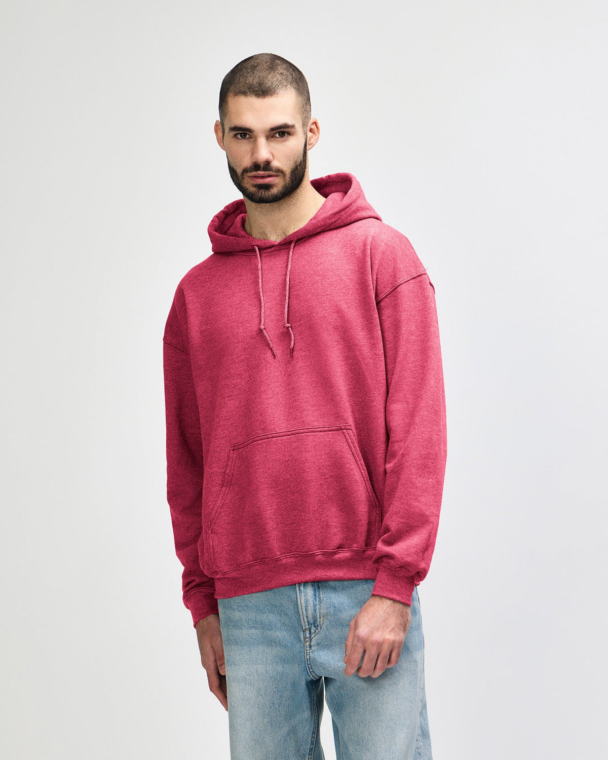 Gildan Heavy Blend 18500 Hoodie - Heather Scarlett Red