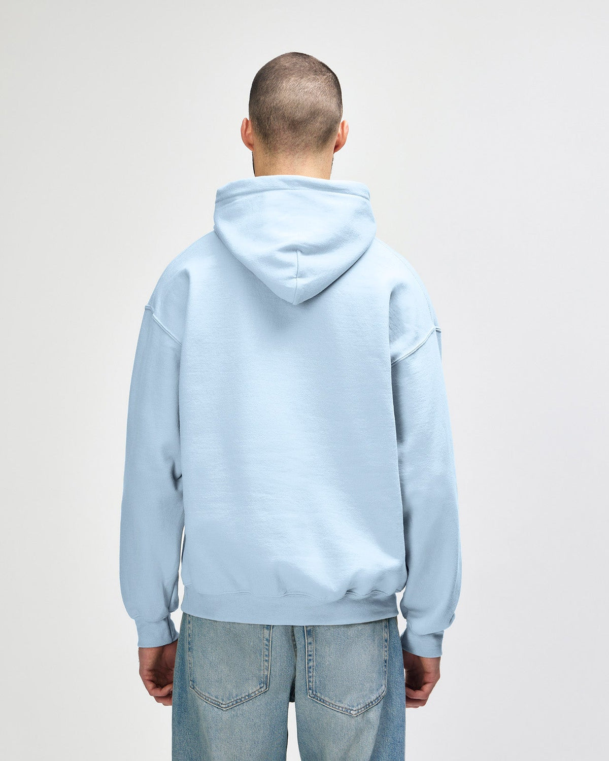 Gildan Heavy Blend 18500 Hoodie - Light Blue - Back