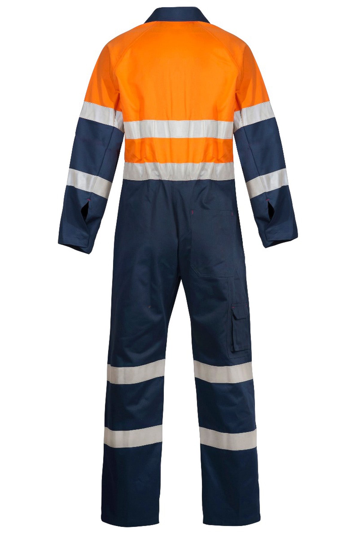 Hi Vis Cotton Drill Reflective Industrial Laundry Coveralls - view