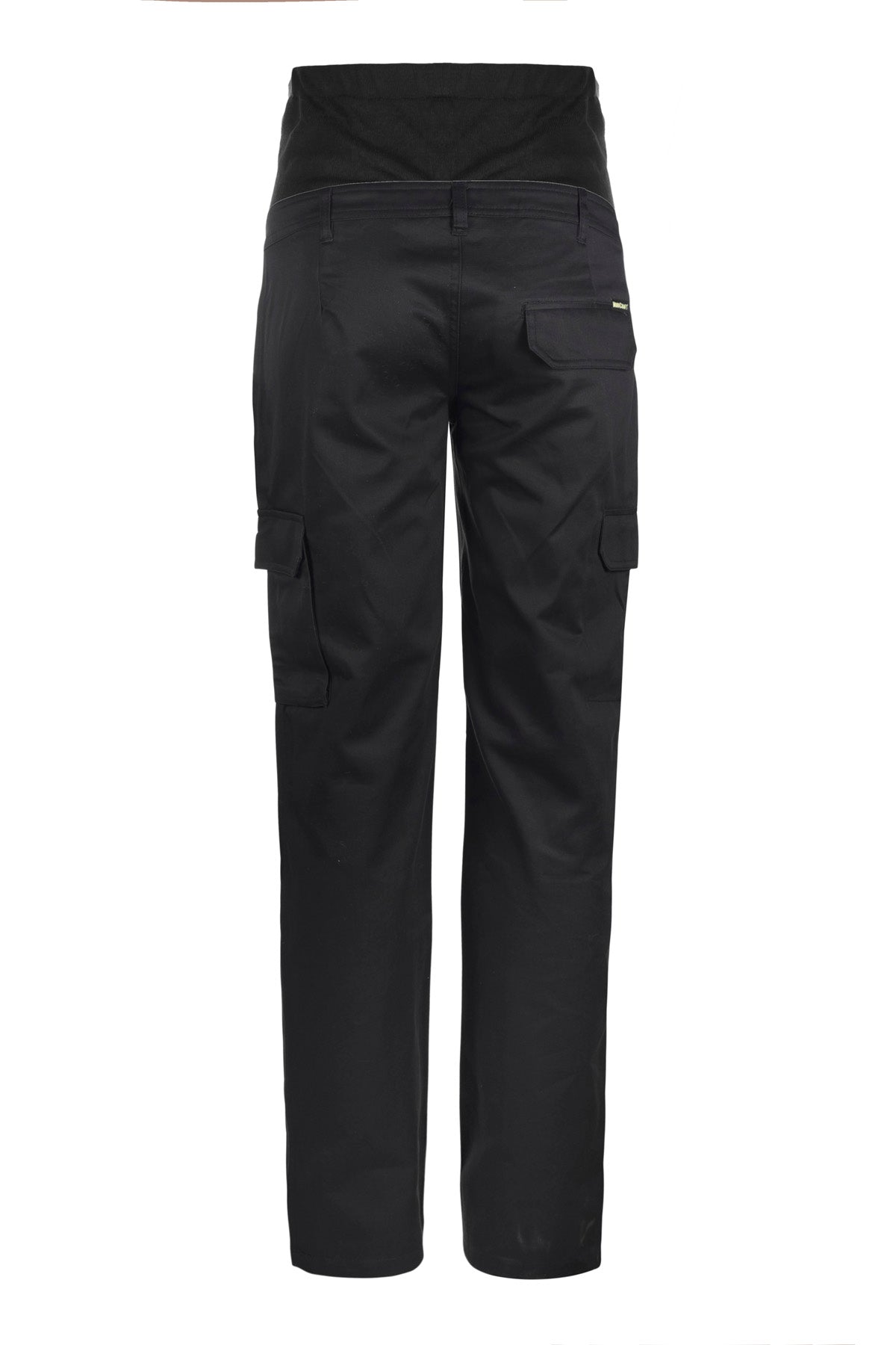 Maternity Cargo Cotton Drill Trouser - Black - View