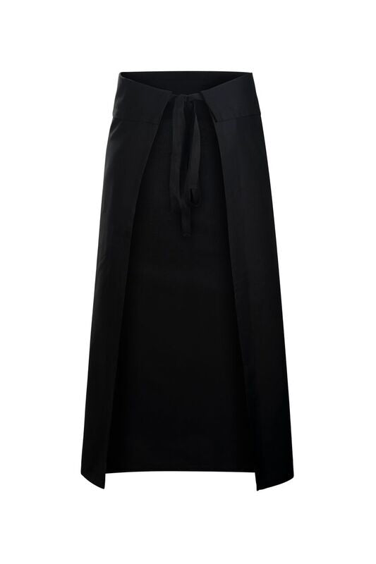 Continental Apron with Fold Over - Black