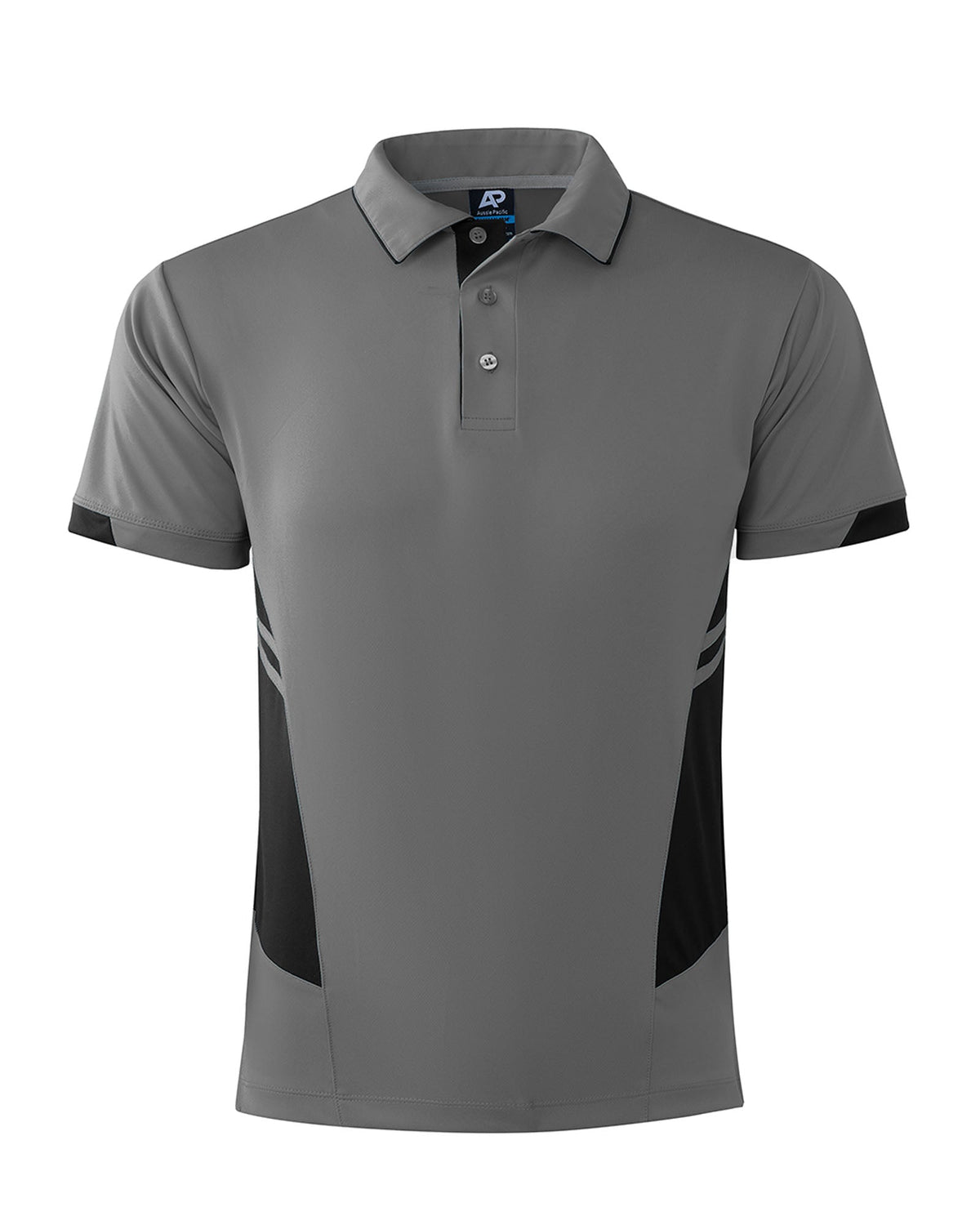 Aussie Pacific Tasman Men's Polo 1311 - Ashe/Black