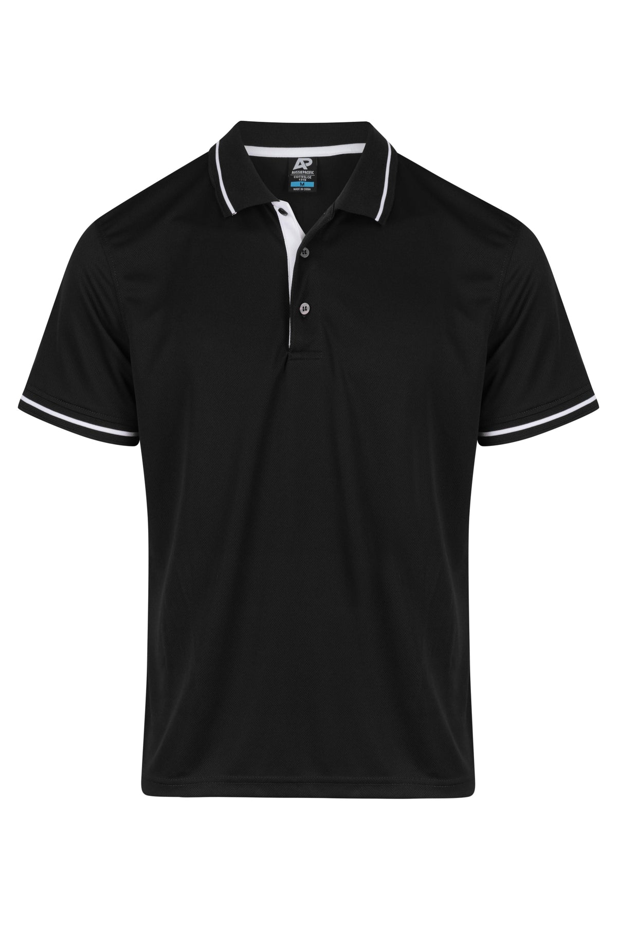 Aussie Pacific Cottesloe Men's Polo 1319 - Black/White