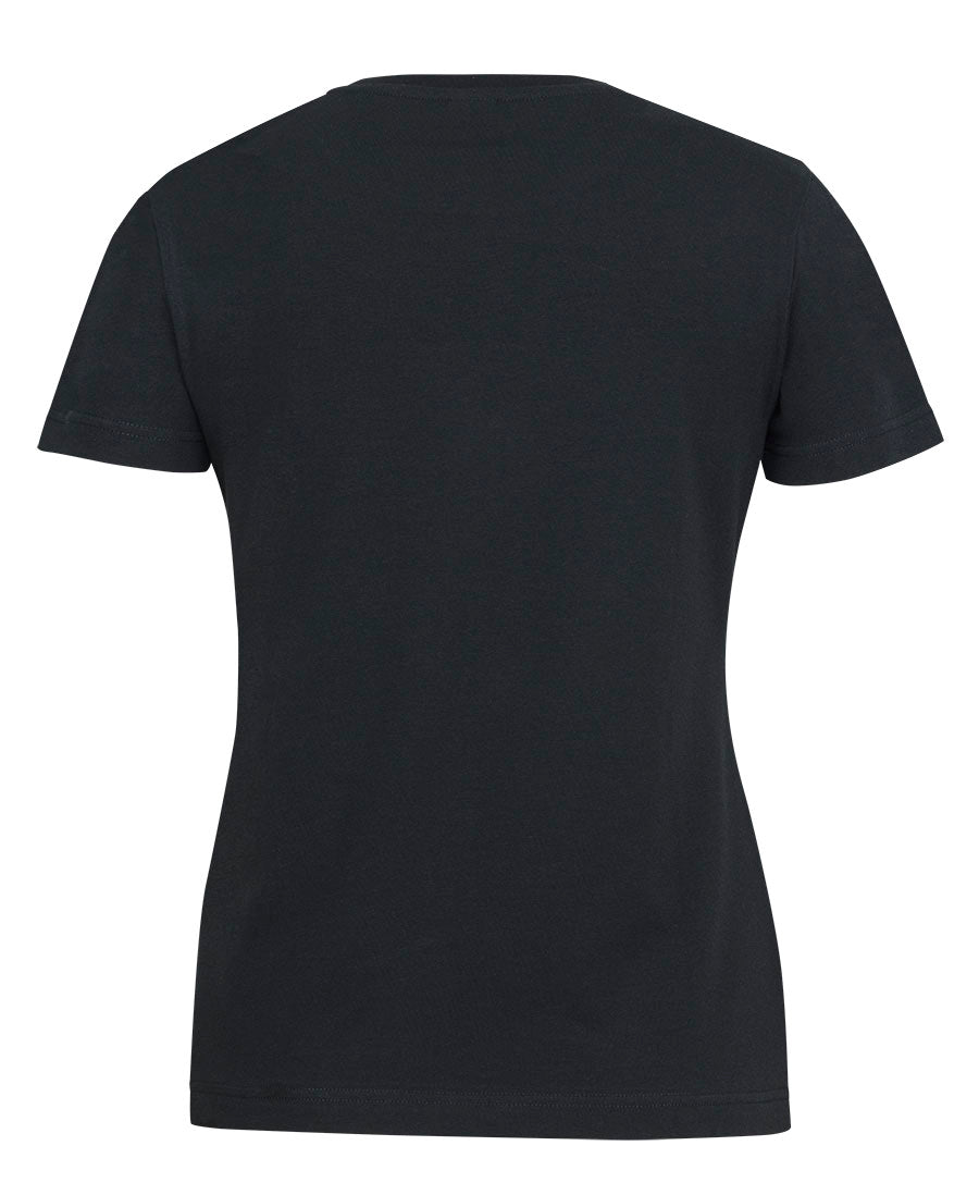 C of C Ladies Cotton S/S Stretch Tee - Black - Back
