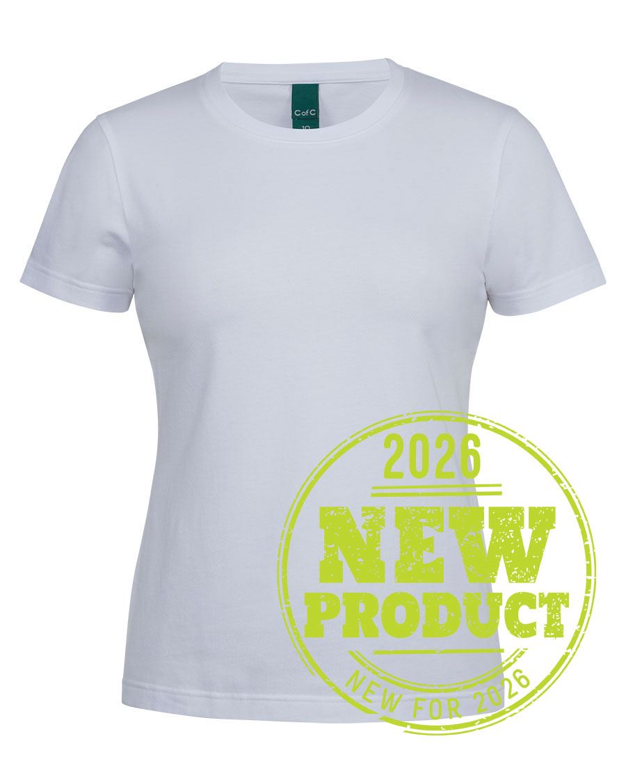 Colours of Cotton C of C LADIES COTTON S/S STRETCH TEE 1STS1