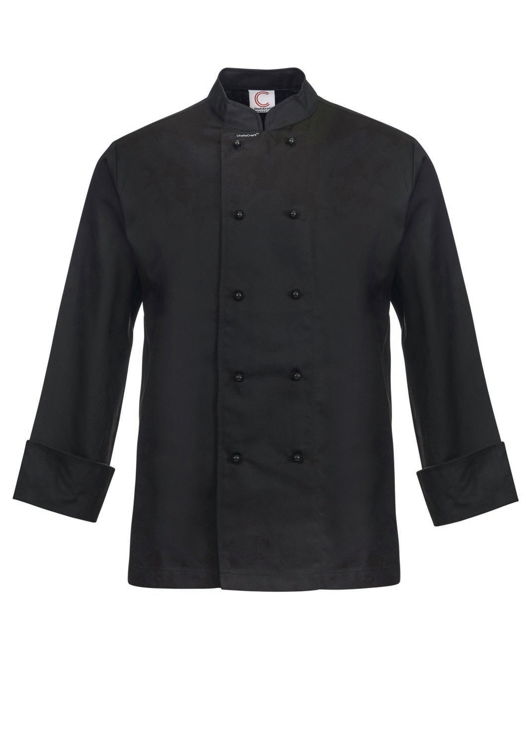 Classic Long Sleeve Chefs Jacket - Black