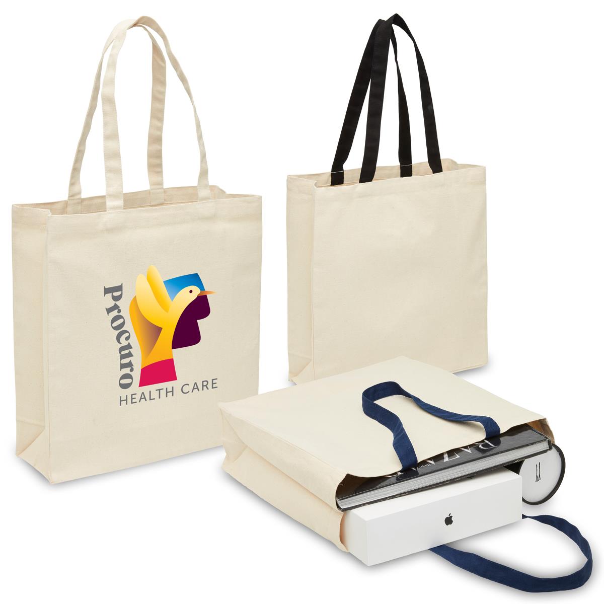 Heavy Duty Canvas Tote with Gusset - view