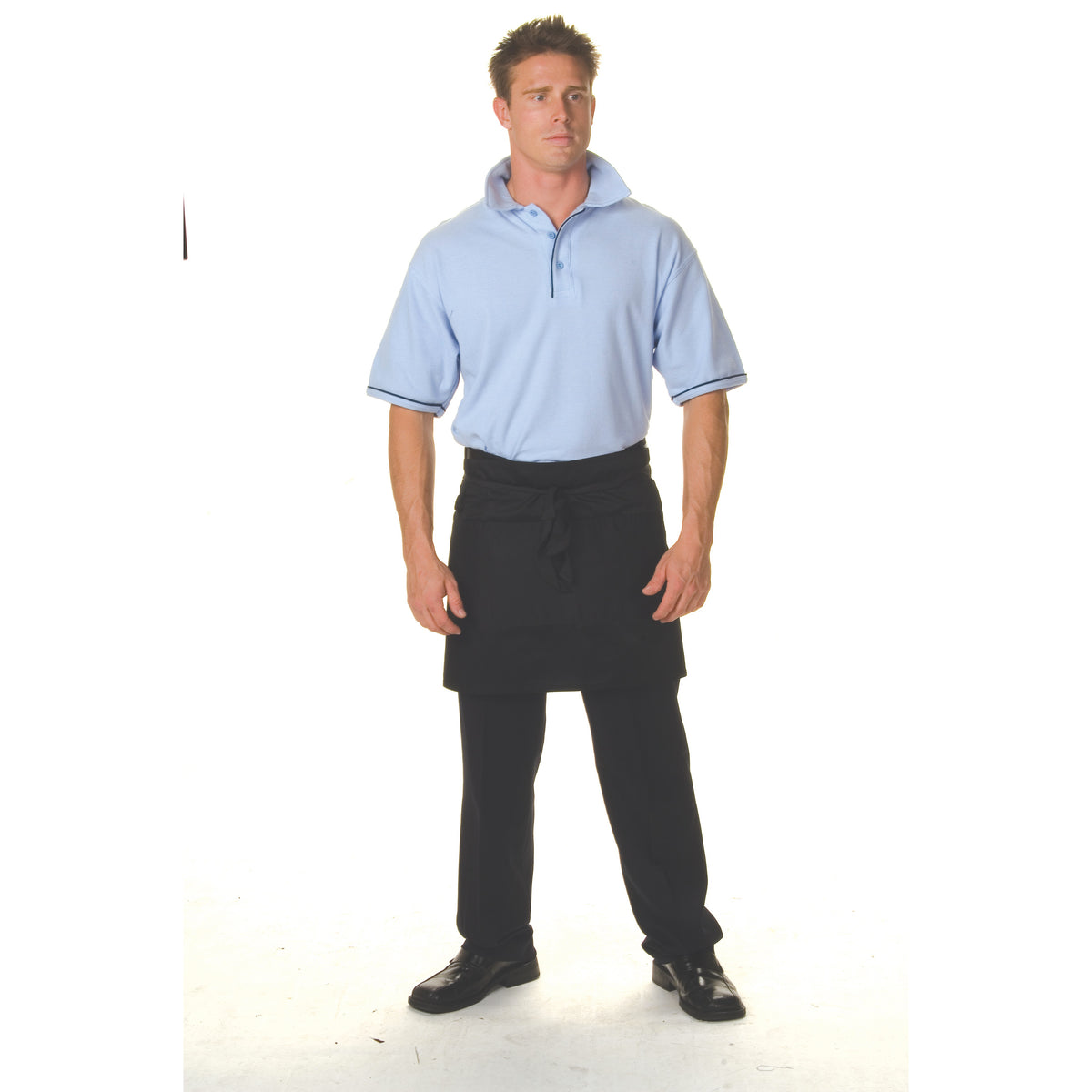 P/C Short Apron No Pocket - 2112 - Black