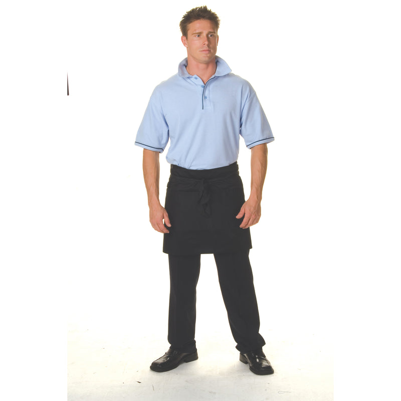 P/C Short Apron No Pocket - 2112 - Black