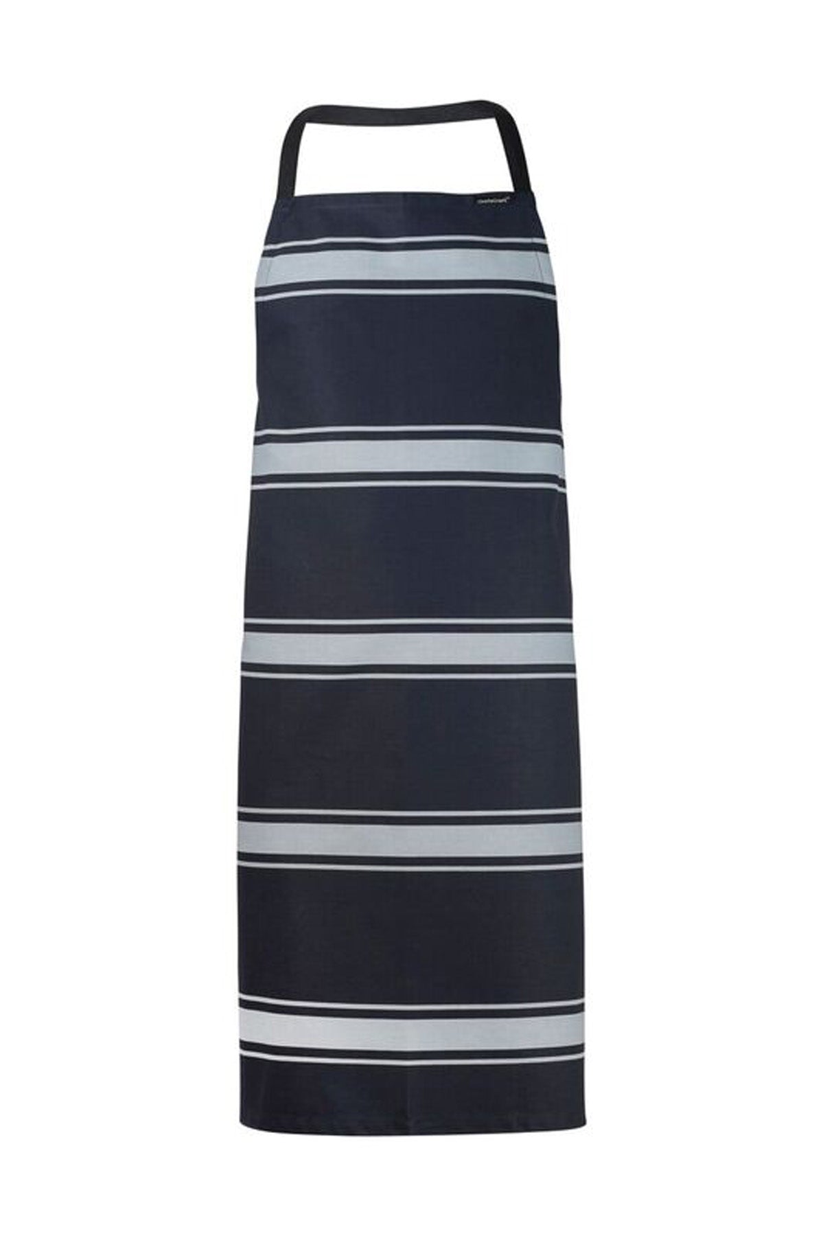 Full Bib Butchers Stripe Apron - Navy/White Stripe