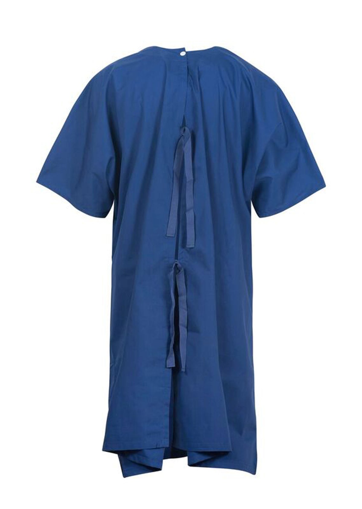 Bariatric Gown with Neck and Shoulder Studs - Dark Blue