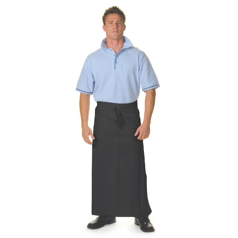Cotton Drill Continental Aprons No Pocket - 2402 - Black