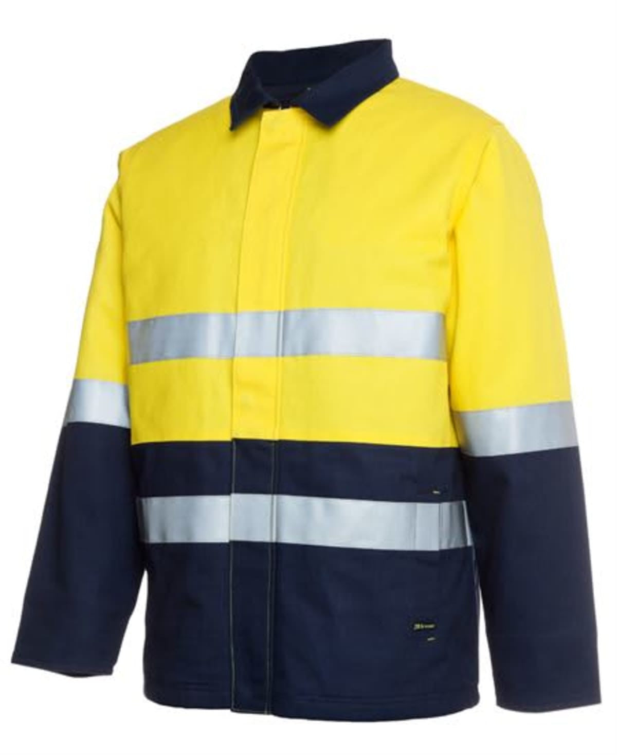 JB's (D+N) Hi Vis Cotton Jacket - Yellow/Navy