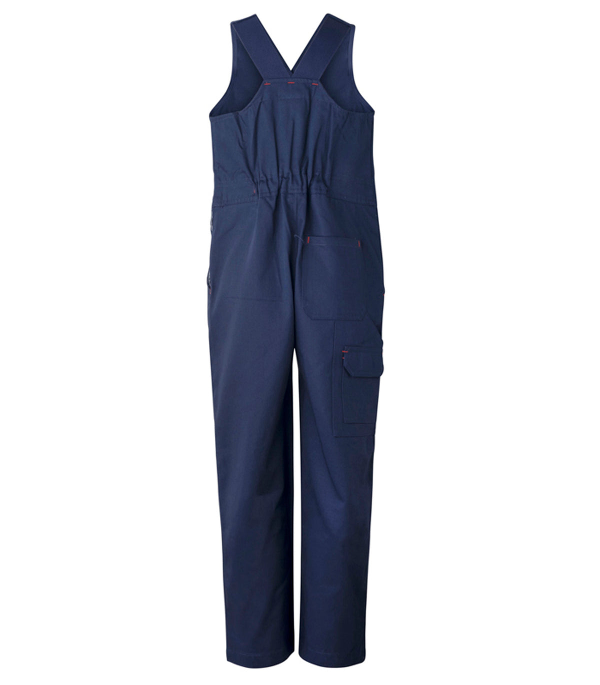 Kids Midweight Cotton Roughall With Elastic Straps - Navy - View