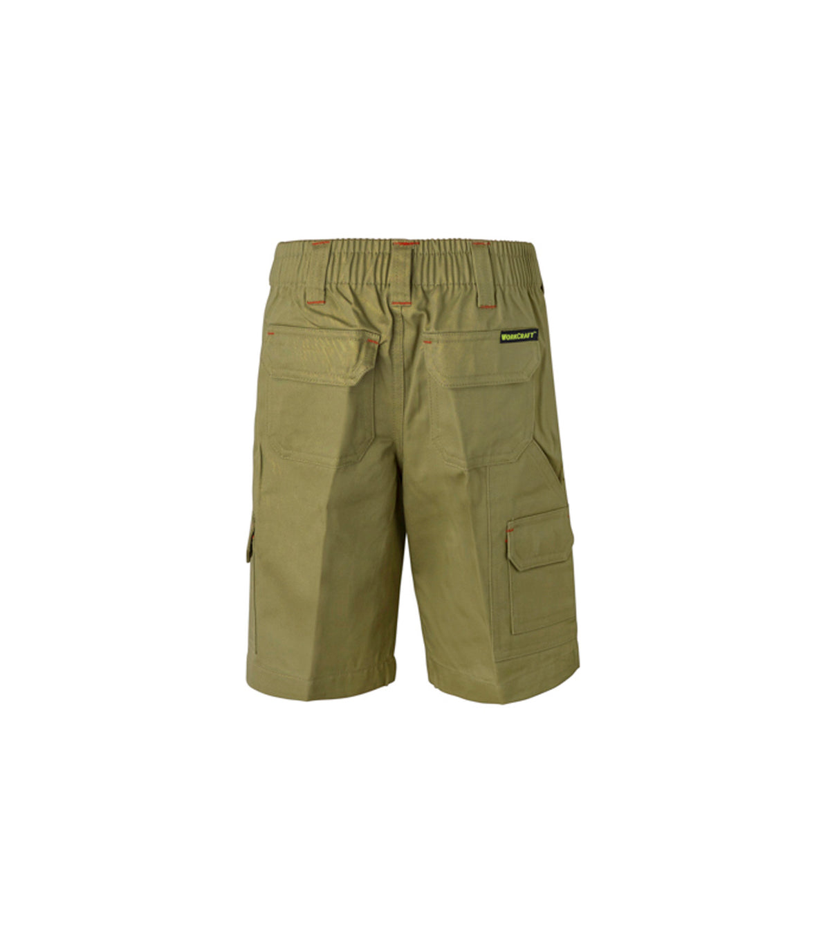 Kids Midweight Cargo Cotton Drill Shorts - Khakhi - View