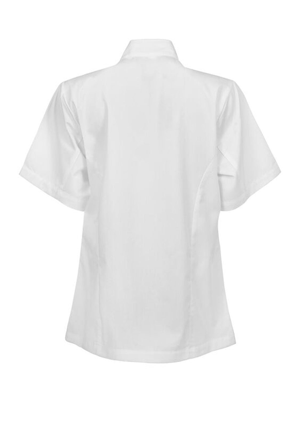 Women's Lightweight Executive Short Sleeve Chefs Jacket - White