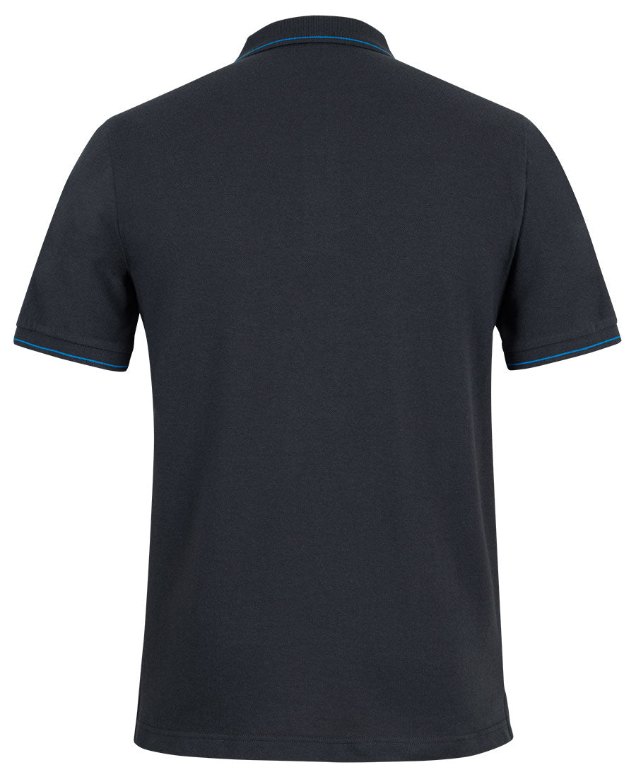 C of C Classic Polo - Black/Aqua - Back
