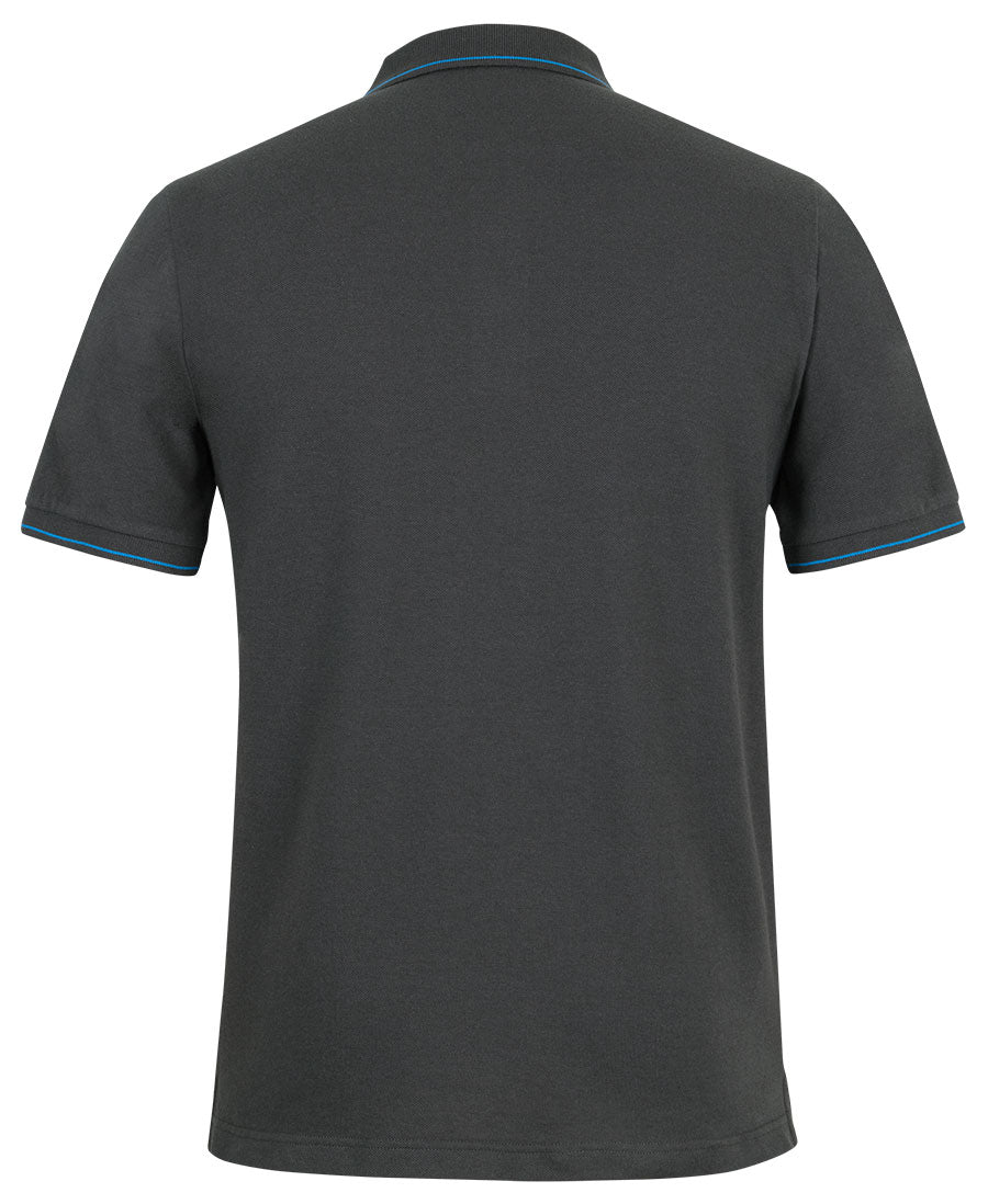 C of C Classic Polo - Gunmetal/Aqua - Back