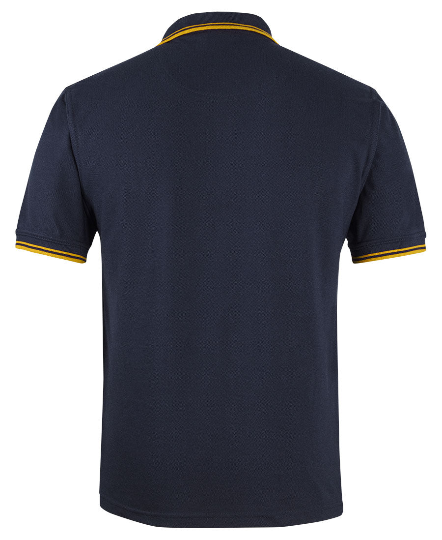 JB's Contrast Polo - Navy/Gold - Back
