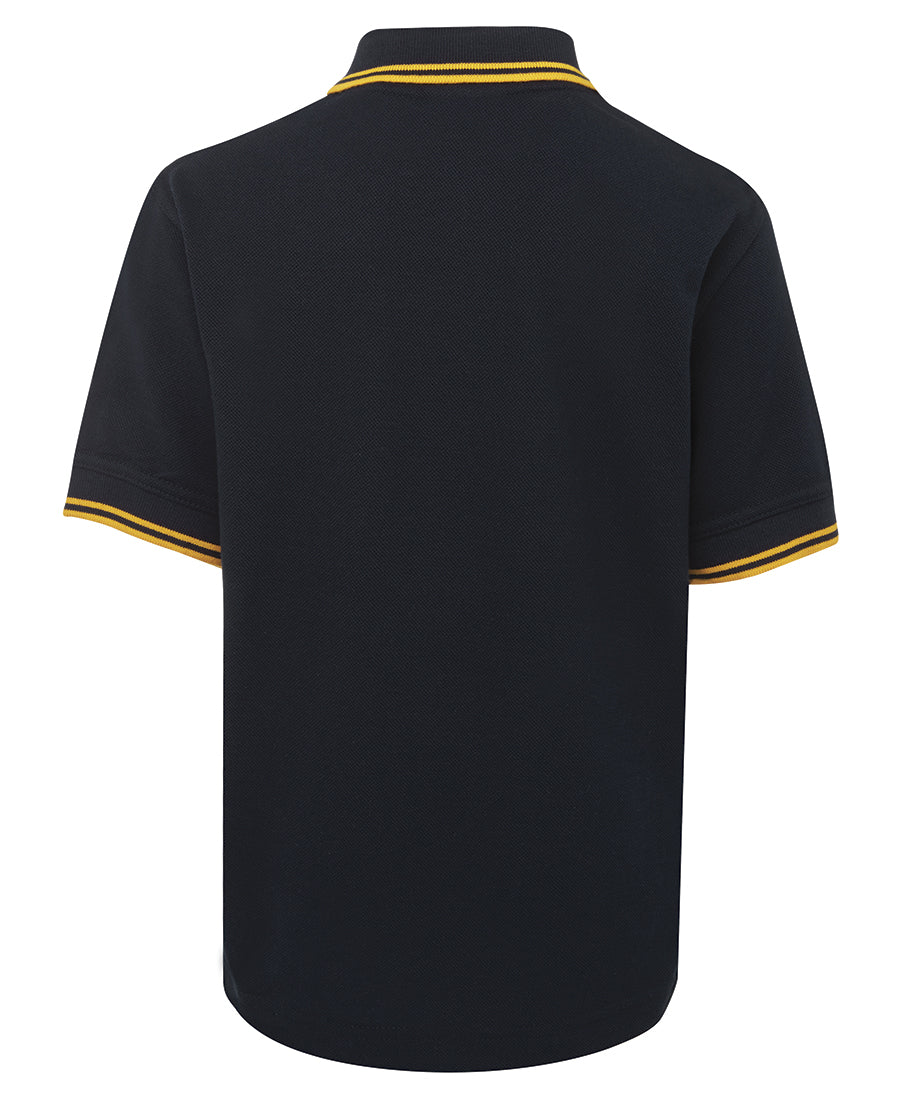 JB's Kids Contrast Polo - Navy/Gold - Back