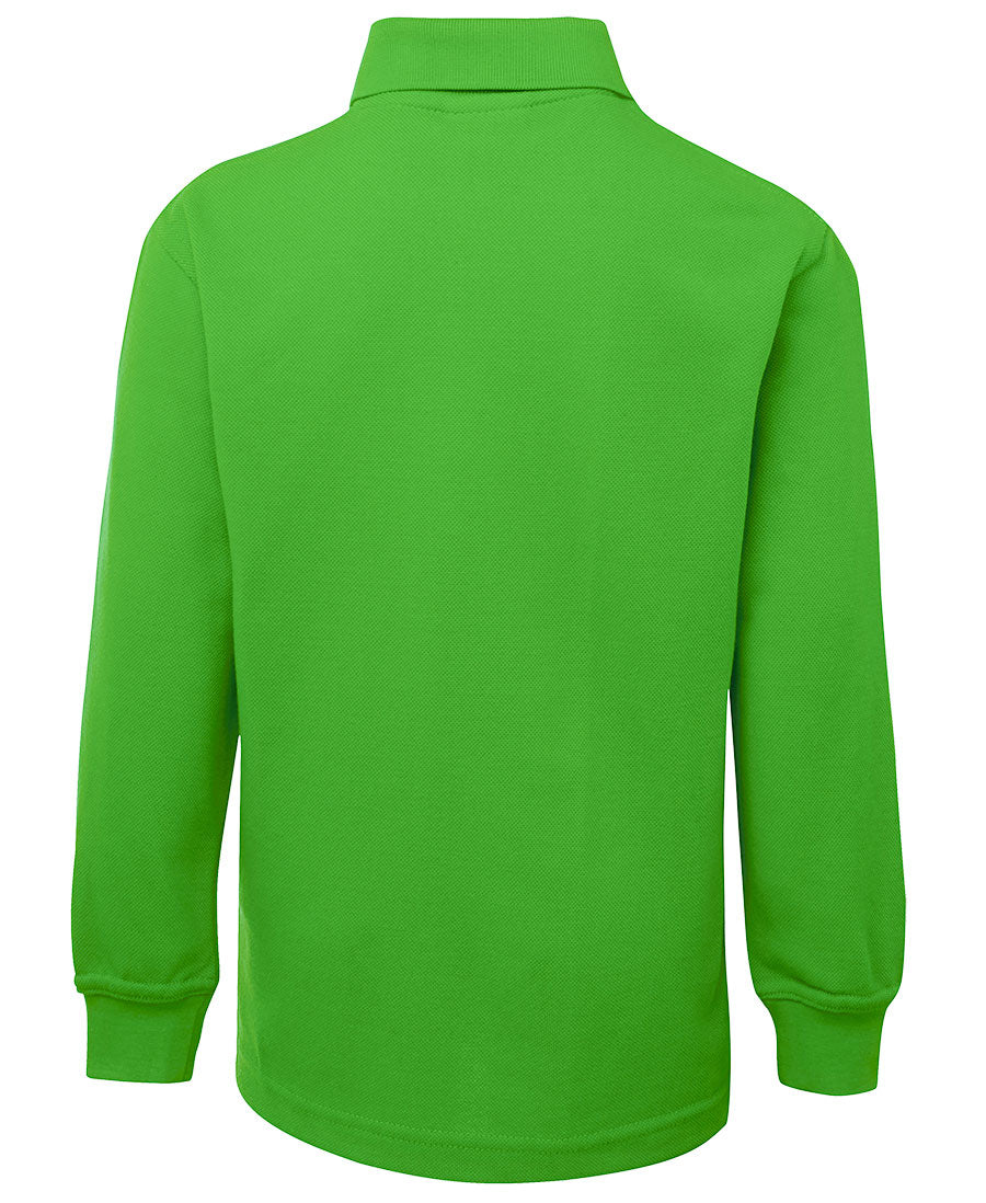 JB's Kids L/S 210 Polo - Pea Green - Back