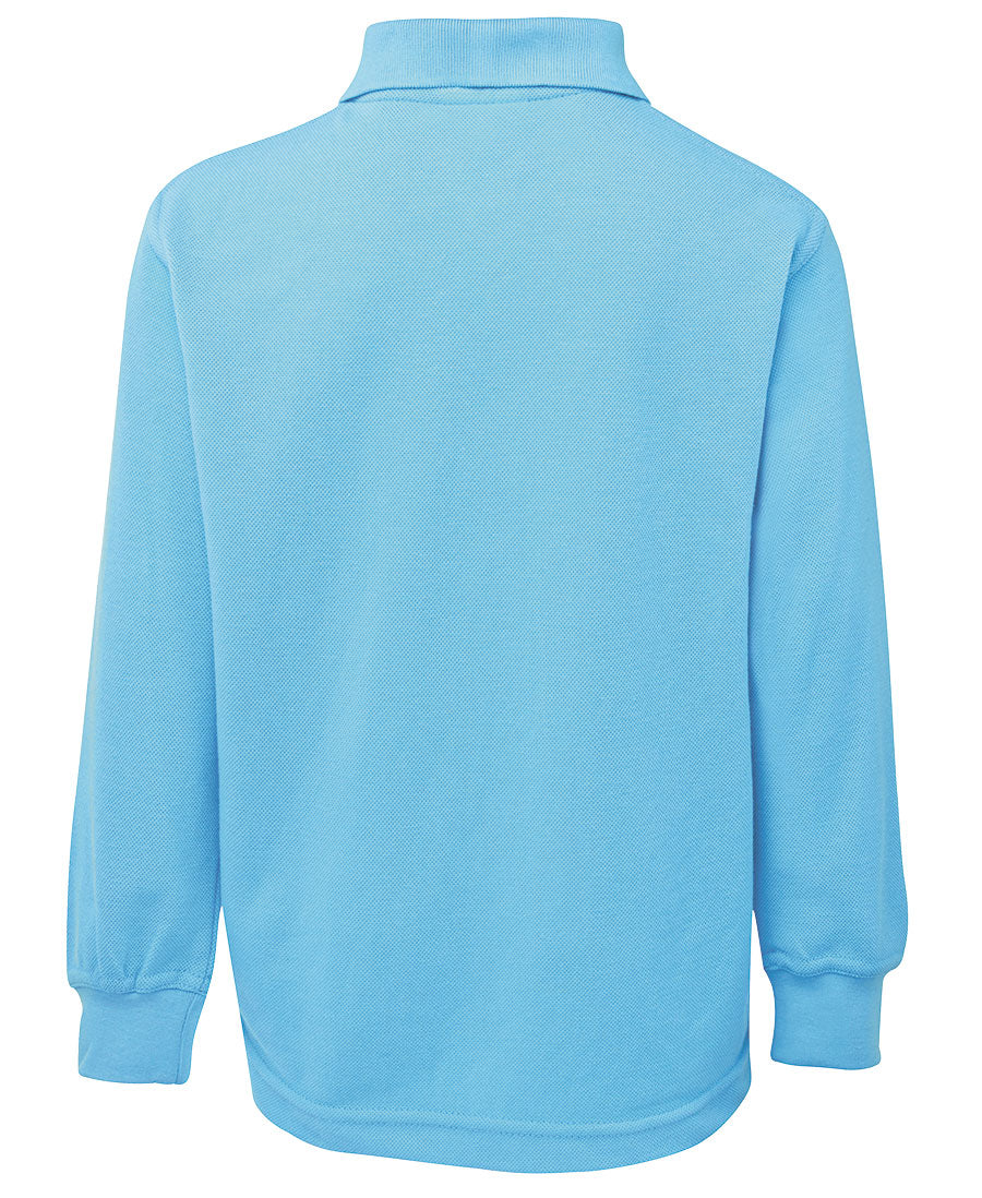 JB's Kids L/S 210 Polo - Lt Blue - Back