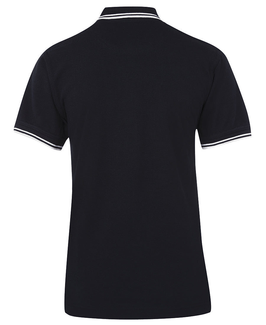 JB's Ladies Contrast Polo - Navy/White - Back