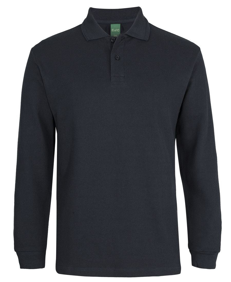 Colours of Cotton C of C L/S 320G POPCORN COTTON POLO 2PCL