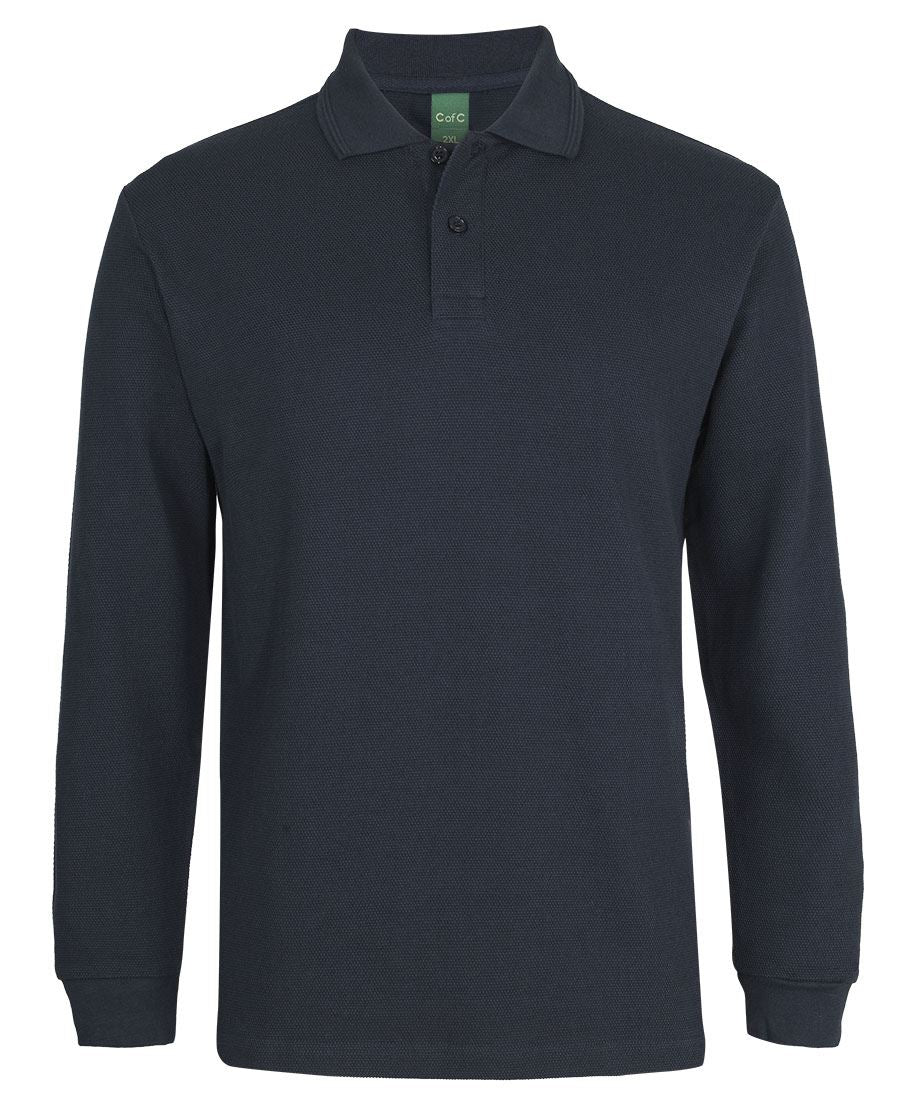 Colours of Cotton C of C L/S 320G POPCORN COTTON POLO 2PCL