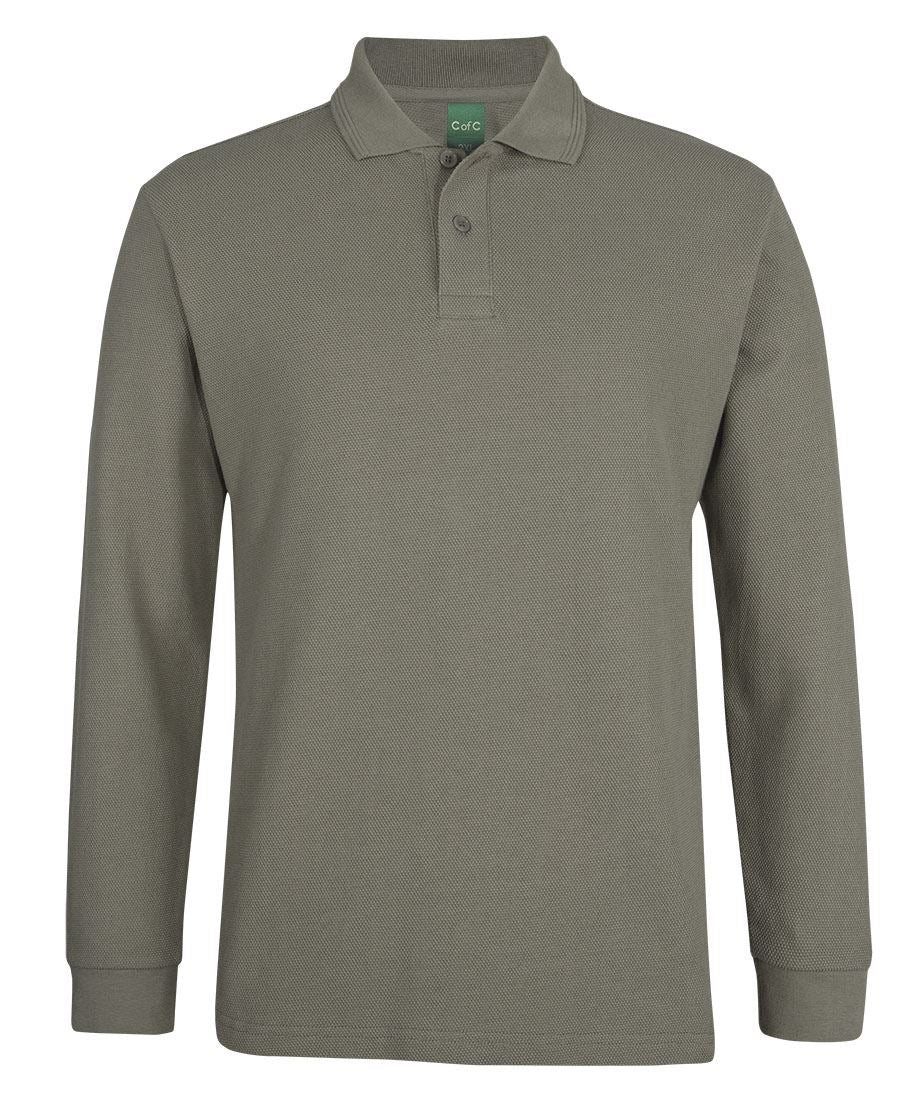 Colours of Cotton C of C L/S 320G POPCORN COTTON POLO 2PCL
