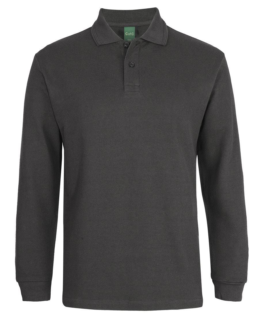 Colours of Cotton C of C L/S 320G POPCORN COTTON POLO 2PCL