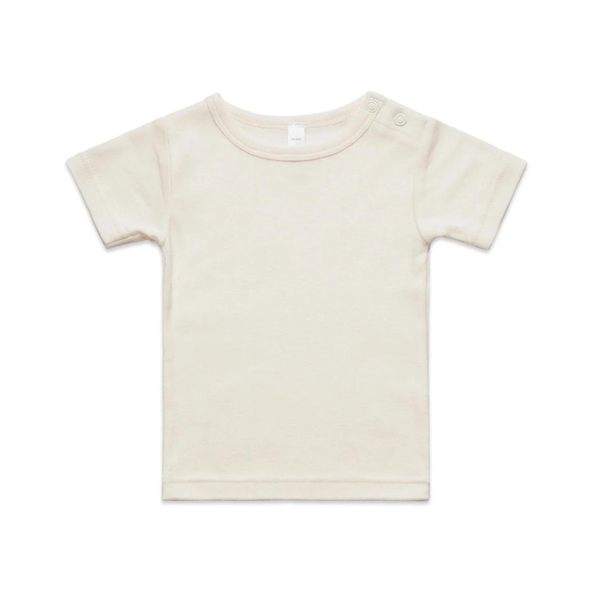 Organic Infant Wee Tee 3001 - Natural - Front
