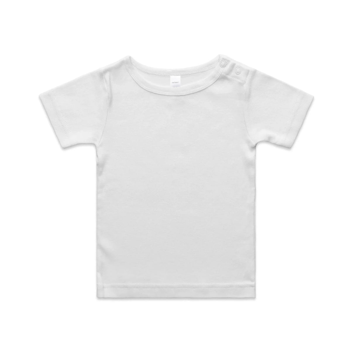 Organic Infant Wee Tee 3001 - White - Front