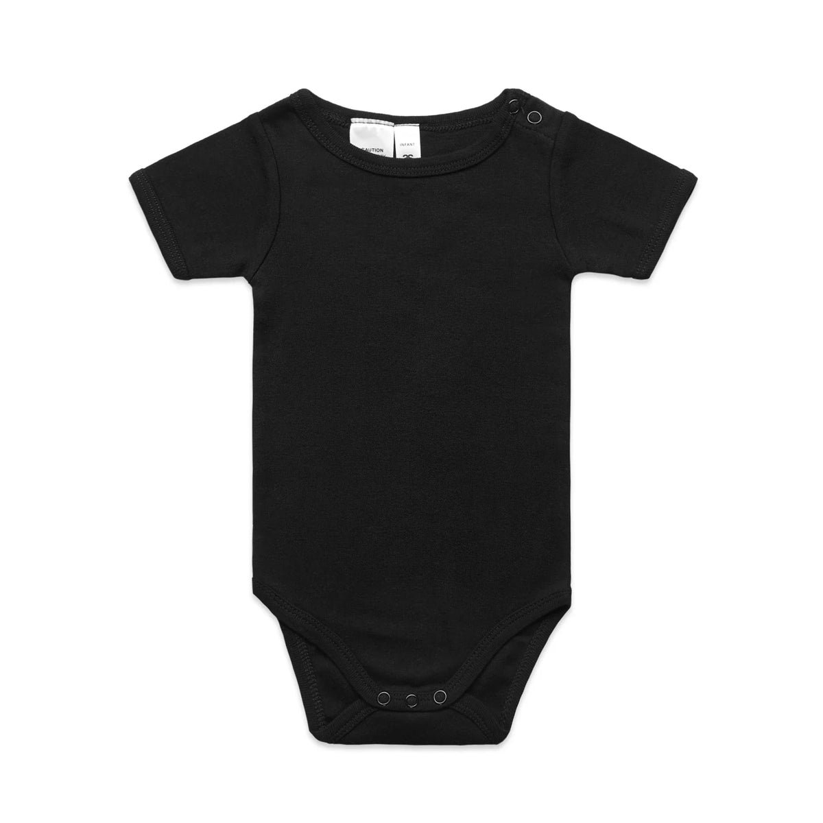 Organic Infant Mini-Me One-Piece 3003 - Black - Front
