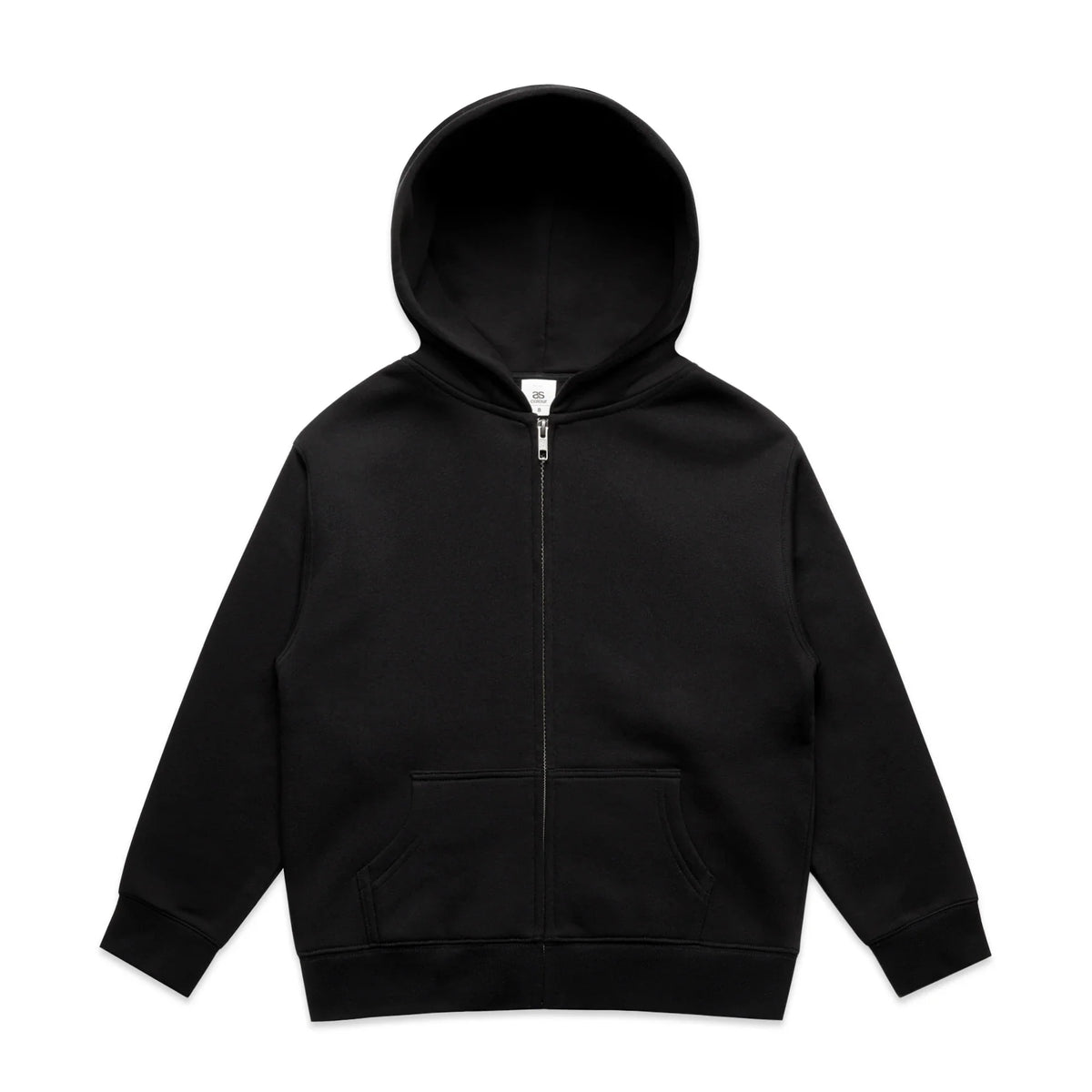 Youth Relax Zip Hood 3039 - Black - Front